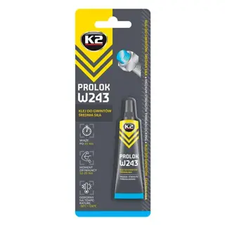 Клей-фіксатор для різьбових з'єднань K2 Prolok W243 синій 6 мл (B150)