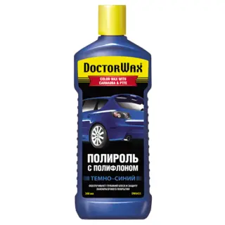 Поліроль кузова з поліфлоном Doctor Wax темно-синій пляшка 300 мл (DW8433)
