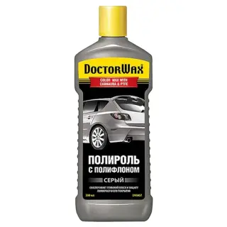 Поліроль кузова з поліфлоном Doctor Wax сірий пляшка 300 мл (DW8457)