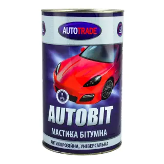 Мастика бітумна для захисту від корозії та гідроізоляція Autotrade чорна банка 4,3 кг