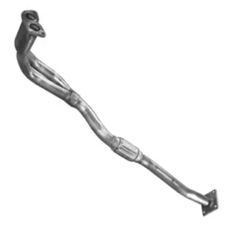 Труба приймальна POLMO Daewoo Nexia 1.5 DOHC kat. (nierdz.) 95 -99 з гофрою алюмінізована сталь (05.52)
