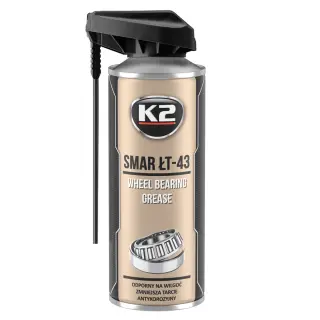 Мастило для вальниці K2 Wheel Bearing рідке літієве прозоре аерозоль 400 мл (W135)