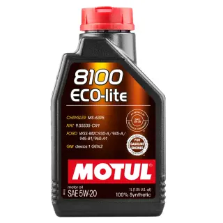 Олива моторна MOTUL 8100 ECO-Lite 5W-20 1 л (109102/841411)