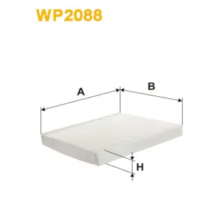 Фільтр салону WIX FILTERS Audi A3 III, TT III, Seat Leon III, Skoda Octavia III, Volkswagen Golf V (WP2088)