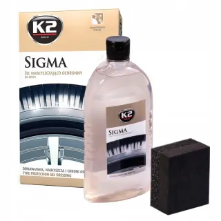 Гель для полірування та догляду за шинами K2 Sigma безбарвний пляшка 500 мл (G1571)