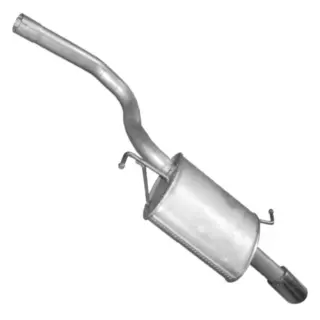 Глушник POLMO Audi A4 2.0 12/00-06/08 алюмінізована сталь (01.114)