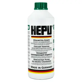Рідина охолоджуюча HEPU Антифриз -38 °C G11 зелена концентрат 1,5 л (P999-GRN)