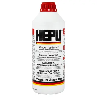 Рідина охолоджуюча HEPU Антифриз G12 червона концентрат 1,5 л (P999 G12)
