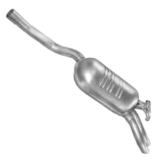 Глушник POLMO Mercedes W124 89-95 E280/E320/E320C/300E/CE kat алюмінізована сталь (13.42)