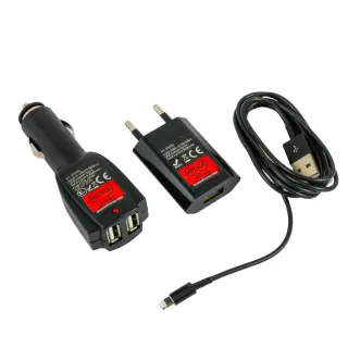 Зарядний пристрій HEYNER Premium iPhone Micro USB 12/24/230V (511 720 HE)