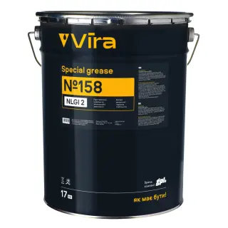 Мастило для вальниці VIRA № 158 пластичне літієве синє 17 кг (VI0605)