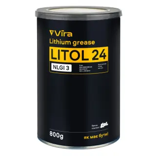 Мастило універсальне VIRA Літол-24 пластичне літієве коричневе 800 г (VI0607)