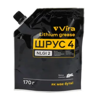 Мастило для ШРКШ VIRA ШРУС-4 пластичне літієве чорне 170 г (VI0616)