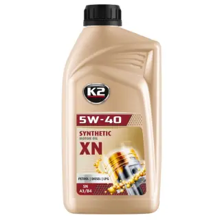 Олива моторна K2 Synthetic SN/CF XN 5W-40 1 л (O1131E)