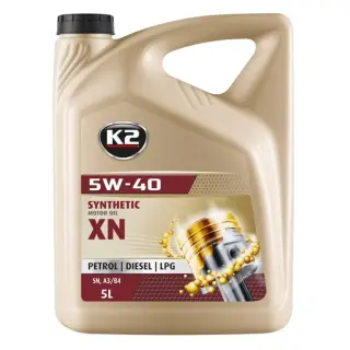 Олива моторна K2 Synthetic SN/CF XN 5W-40 5 л (O1135E)