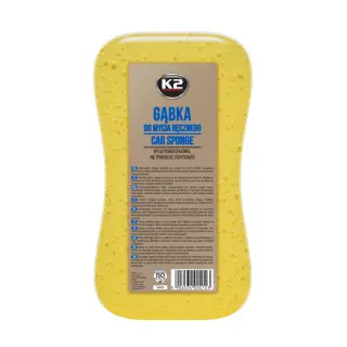 Губка К2 Car Sponge для ручного миття жовта 23 см х 12 см х 6 см (M460)