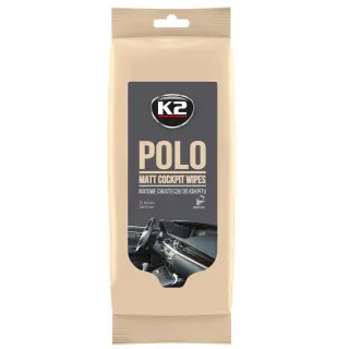 Серветки вологі K2 Polo Matt Wipes для очищення панелі приладів та пластикових деталей матові 24 шт (K425)