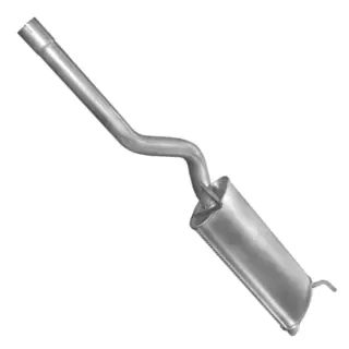 Глушник POLMO SEAT Inca/VW Caddy 1.9 SDi 95- KAT алюмінізована сталь (30.243)