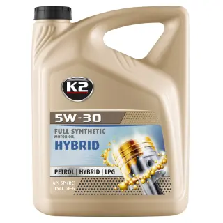 Олива моторна K2 Full Synthetic OIL Hybrid 5W-30 5 л (O1555E)