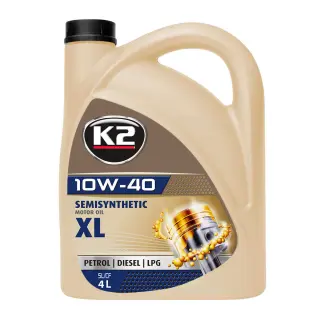 Олива моторна K2 Semisynthetic SL/CF 10W-40 4 л (O2044E)