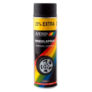 Емаль для дисків MOTIP Wheel Spray чорна матова аерозоль 500 мл (04019IG)