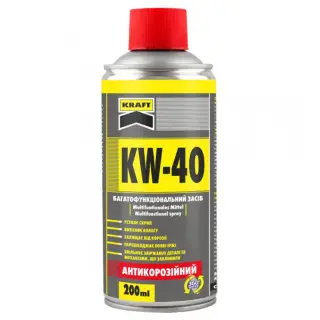 Мастило універсальне KRAFT KW-40 аліфатичне прозоре аерозоль 200 мл (KF001)