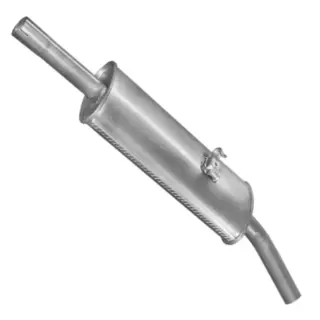 Глушник POLMO VW Passat 1.3; 1.6 80-88/Santana 81-86 алюмінізована сталь (30.18)