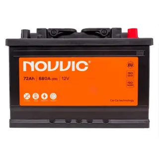 Акумулятор NOVVIC 12 V 72 Ah 680 A R+ 276 мм х 175 мм х 190 мм (JP0720)