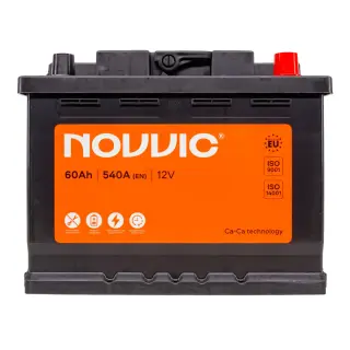 Акумулятор NOVVIC 12 V 60 Ah 540 A R+ 241 мм х 175 мм х 190 мм (JP0600)
