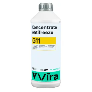 Рідина охолоджуюча VIRA Concentrate Antifreeze G11 жовта концентрат 1,5 кг (VI2004)