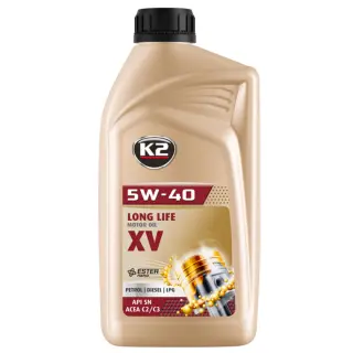 Олива моторна K2 Synthetic Motor Oil XV-C3 5W-40 1 л (O1221E)