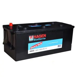 Акумулятор HAGEN BATTERIE Heavy Duty 12V 180Ah 1000A L+ 513 мм х 223 мм х 223 мм (68022)