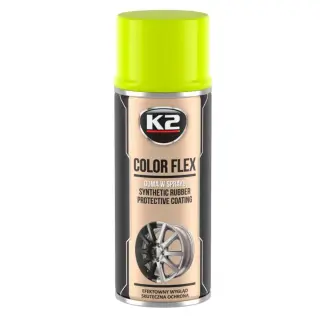 Фарба рідка гума K2 COLOR FLEX жовта глянцева аерозоль 400 мл (L343ZO)