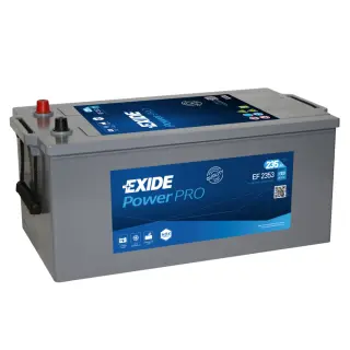 Акумулятор EXIDE Power PRO Heavy Duty 12V 235Ah 1300A L+ 518 мм х 279 мм х 240 мм (EF2353)