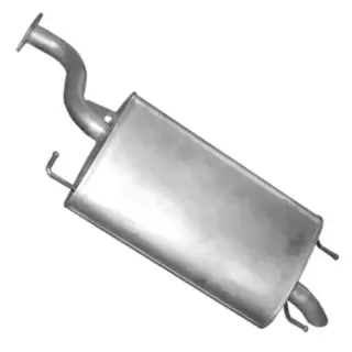 Глушник POLMO Chevrolet Evanda Sedan 00-06 алюмінізована сталь (05.29)