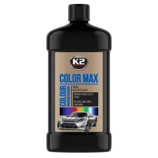 Поліроль восковий для кузова K2 Color Max чорний пляшка 500 мл (K025CA)