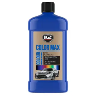 Поліроль восковий для кузова K2 Color Max синій пляшка 500 мл (K025NI)