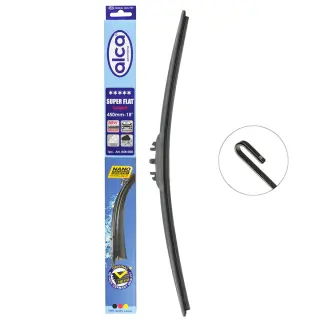 Щітка склоочисника ALCA безкаркасна передня гачок Super Flat 450 мм - 18" (048000)