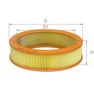Фільтр повітряний ALPHA FILTER ВАЗ 2101/21099/2115/2110 карб., АЗЛК, ЗАЗ 1102, Іж без войлока поліетилен (Aльфа0101ре)