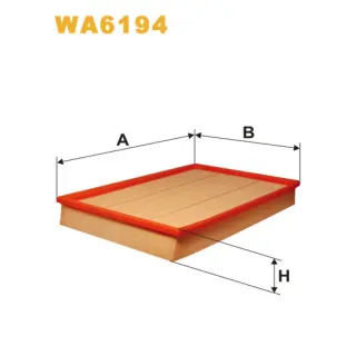 Фільтр повітряний WIX FILTERS BMW Serie 3 (E30), Serie 5 (E28) (WA6194)
