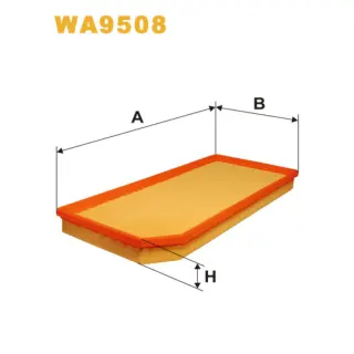 Фільтр повітряний WIX FILTERS Audi A3 II (8P1/8PA), TT II (8J), Seat Altea, Leon II, Toledo III, Sk (WA9508)