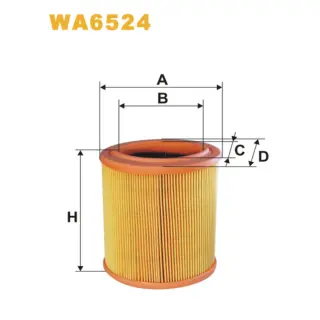 Фільтр повітряний WIX FILTERS Citroen Berlingo I, Saxo, Xsara, Peugeot 106, Partner I (WA6524)
