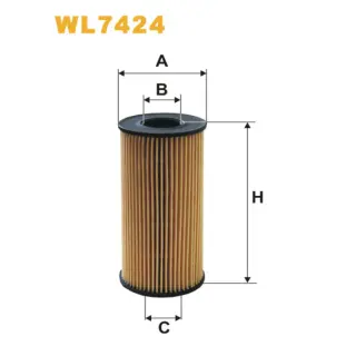 Фільтр оливи WIX FILTERS Nissan Qashqai, X-Trail II, Opel Movano A, Vivaro, Renault Espace IV, Kol (WL7424)