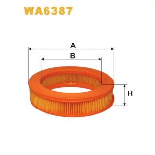 Фільтр повітряний WIX FILTERS Daihatsu Leeza, Ford Cortina, Escort I (68-76), Escort II (73-81), Es (WA6387)