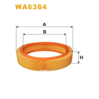 Фільтр повітряний WIX FILTERS Opel Ascona B, Ascona C, Corsa A, Kadett D, Kadett E, Manta A, Manta (WA6384)