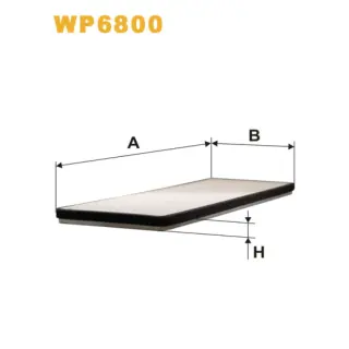 Фільтр салону WIX FILTERS Bedford Astramax/Astra Van, Opel Astra Classic, Astra F/Astra F Cabrio, (WP6800)