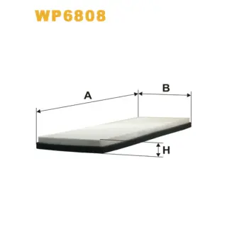 Фільтр салону WIX FILTERS Audi 80, 80 Quattro, A4 (B5/8D), Cabriolet, Coupe, Coupe Quattro, Volksw (WP6808)