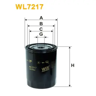 Фільтр оливи WIX FILTERS Ford Galaxy I, Seat Alhambra, Cordoba, Ibiza II, Toledo, Volkswagen Carav (WL7217)