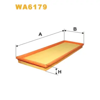 Фільтр повітряний WIX FILTERS Ford Escort IV (85-90), Fiesta II (83-89), Orion (WA6179)