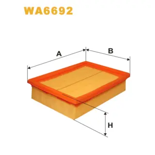 Фільтр повітряний WIX FILTERS Seat Arosa, Cordoba II, Ibiza III, Volkswagen Lupo, Polo III (WA6692)